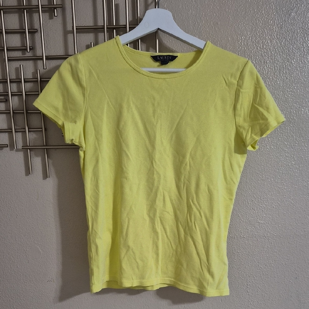 Ralph Lauren Lemon Yellow Short Sleeve Crew Tee
